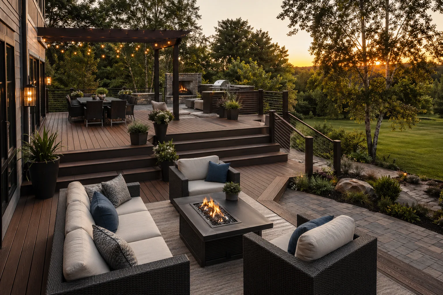 deck and balcony